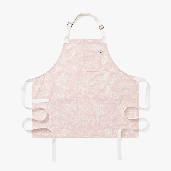 LoveShackFancy x H&B Toscana Toile Perennial Pink Cropped Essential Apron
