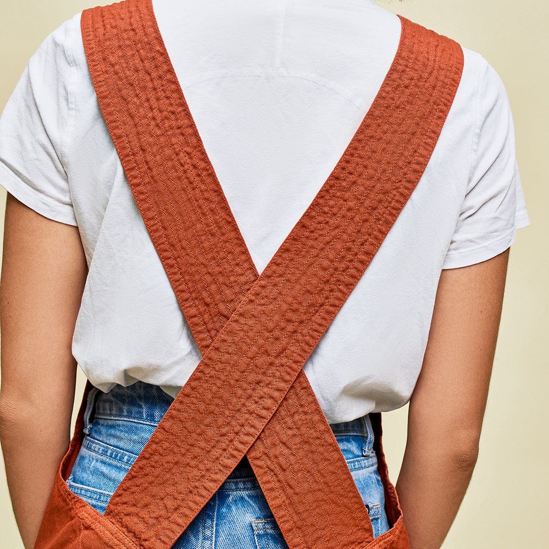 Hedley & Bennett HB001697 8 Square Pot Holder - Cotton, Paprika Red